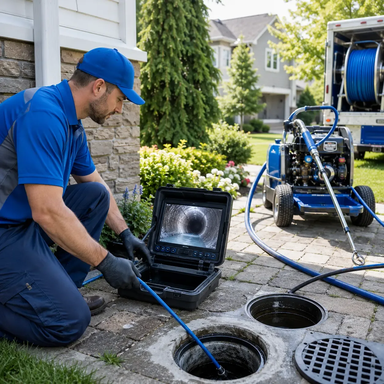 Outdoor drain cleaning professionals serving Bristol, ME