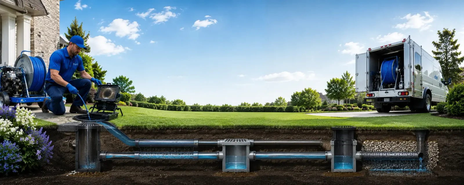 Outdoor drain cleaning information for Bristol, ME